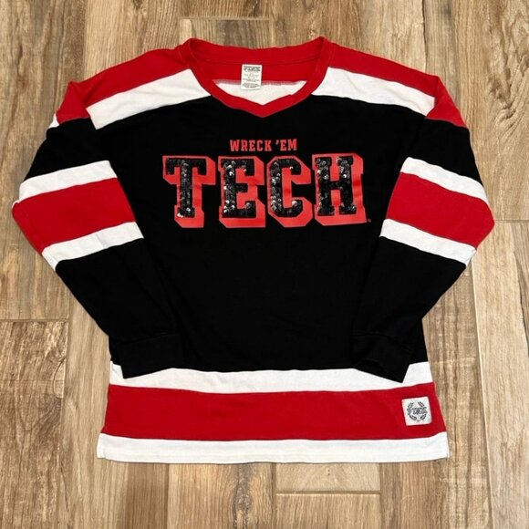 PINK Victoria's Secret Texas Tech Bling Sweater - Picture 1 of 3